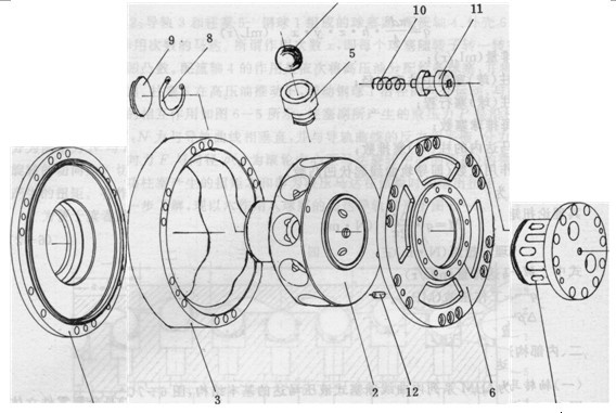 QJM型馬達主要零件分解圖