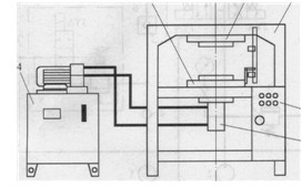 石材模壓成型機(jī)結(jié)構(gòu)示意圖
